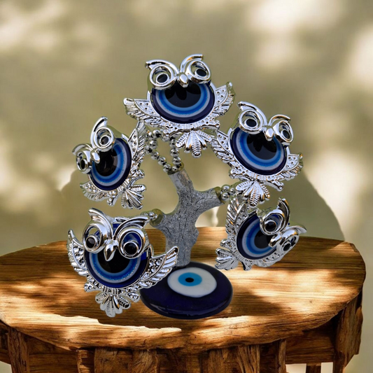 OWL EVIL EYE SILVER