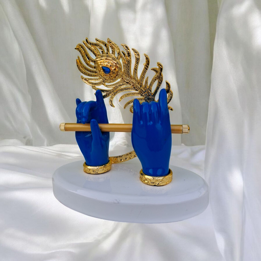 KRISHNA HAND WITH FLUTE BLUE